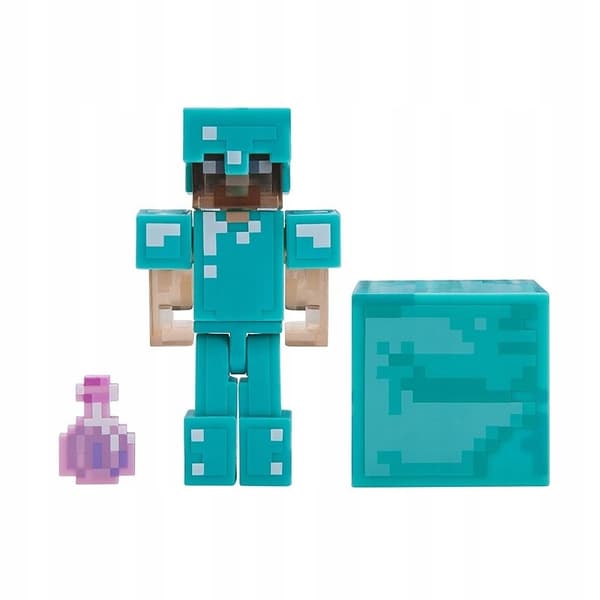 MINECRAFT STEVE FIGURINE WITH THE INVISIBILITY POTION