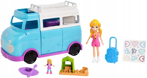 Polly Pocket Figures – Camping Campervan