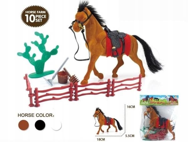Flocked horse – figurine