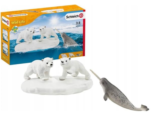 Schleich WILD LIFE POLAR BEARS 42531 SET Age 3+