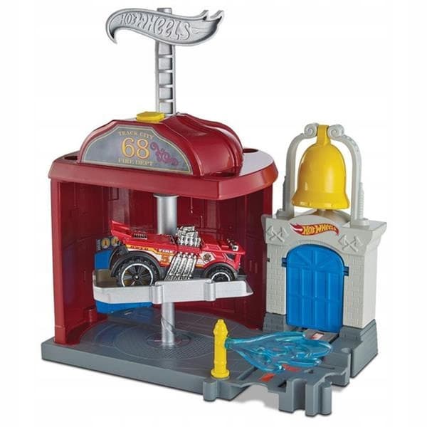AWESOME FIRE STATION – HOT WHEELS SET 4+
