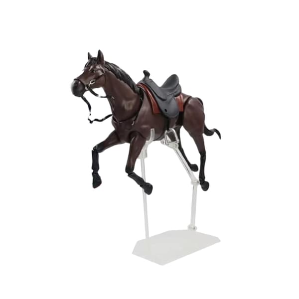 Pony figurine – Action figure model, poseable, home décor – brown