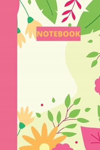 NOTEBOOK: Colourful Spring Floral Notebook – Dote Gride Notebook