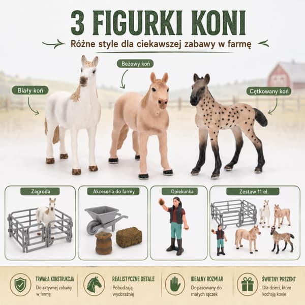 FARM FIGURINE SET. ACCESSORIES