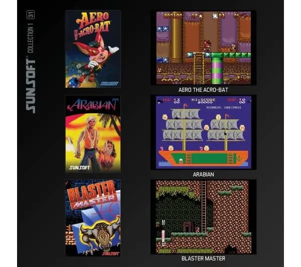 Evercade 31 Game – Sunsoft Game Pack Vol. 1