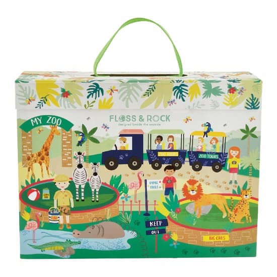 JUNGLE ZOO SET – 15 FLOSS & ROCK FIGURES