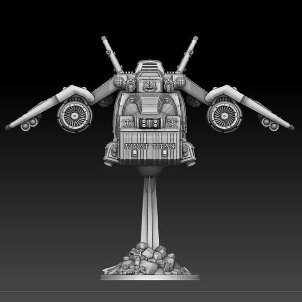 Silver Wardens Corvus Tempest – a proxy model for board games/D&D/GURPS