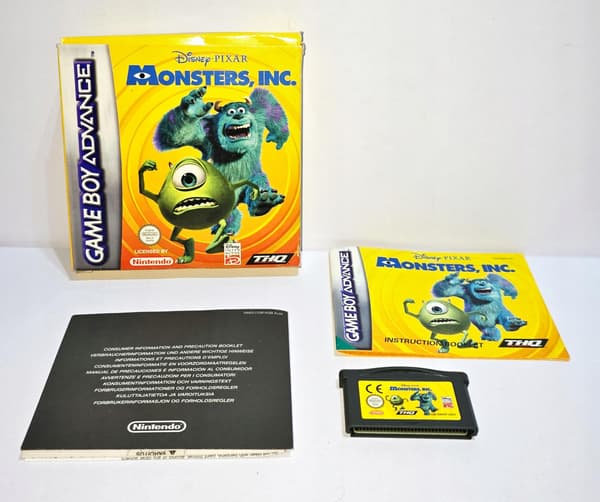 Monsters Inc. 3XA Nintendo Game Boy Advance