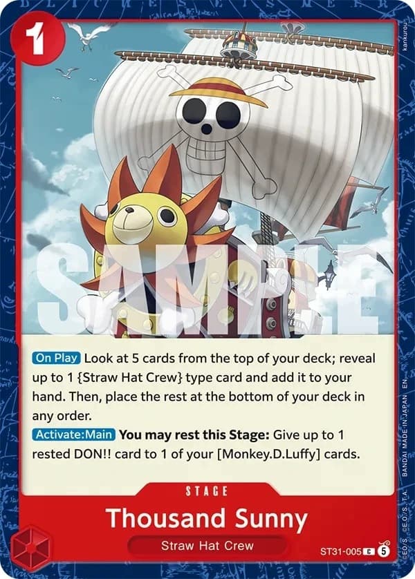 One Piece CG: ST31 Starter Deck – RED Monkey.D.Luffy