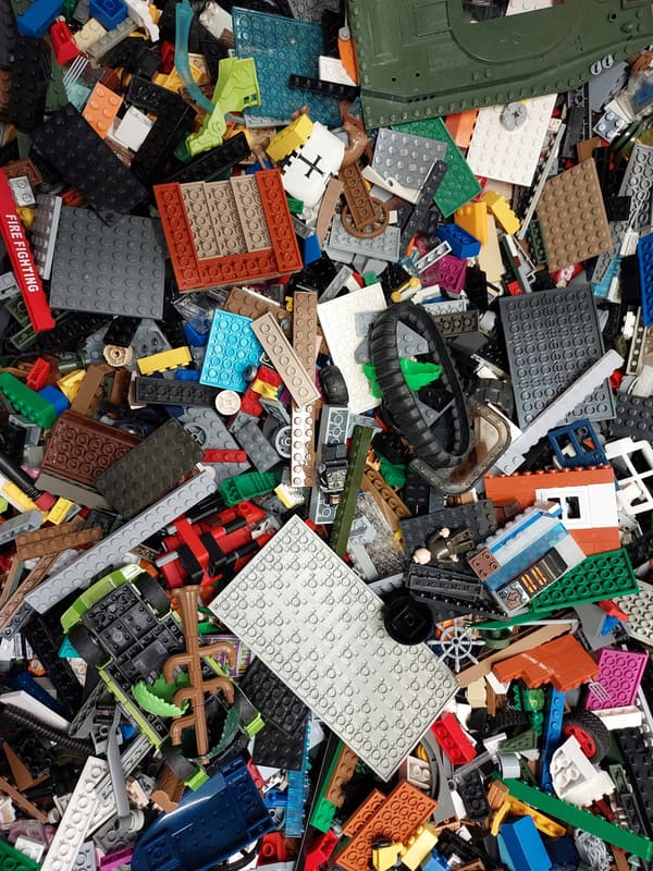 LEGO MIX BRICKS 1 kg – UNSORTED, SECOND GRADE, RANDOM MIX II