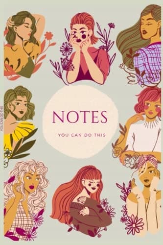 Notebook: Girly, colourful notebook (composition book, journal), 6x9 inches