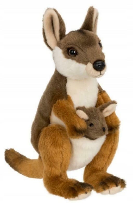 Mum kangaroo with joey, 20 cm, WWF