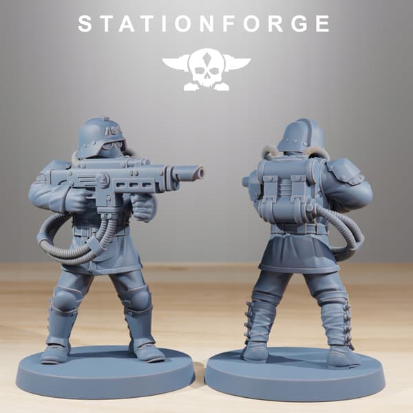 Grimguard Commandos x10 – Station Forge – 3D print