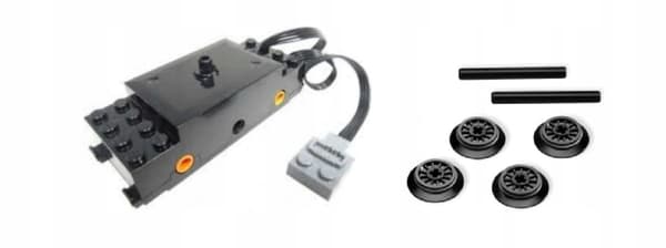 119h1. Lego 9V Train Motor, black, 87574 Power Functions