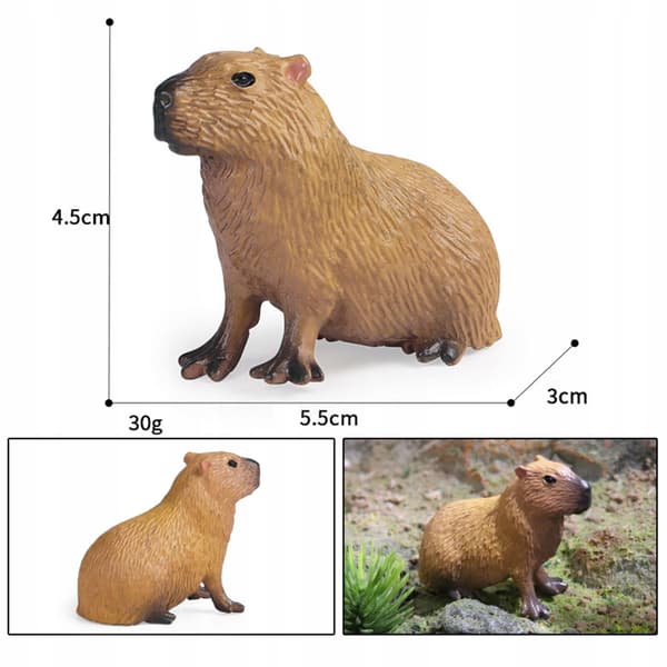 Capybara figurines Capybara statue Play set for