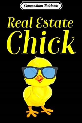 Composition Notebook: Real Estate Chick – Yellow Entrepreneur Agents’ House
