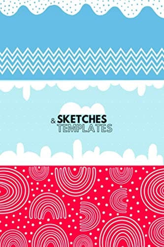 Sketches and templates: A visual diary and sketchbook with 3 dotted frames