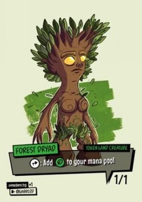 Magic: The Gathering Forest Dryad Token