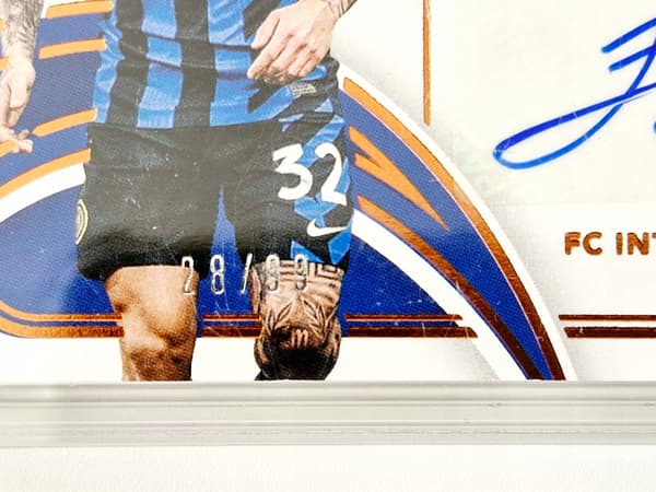 FEDERICO DIMARCO 28/99 PANINI IMMACULATE 2024/25 INTER MILAN AUTOGRAPH