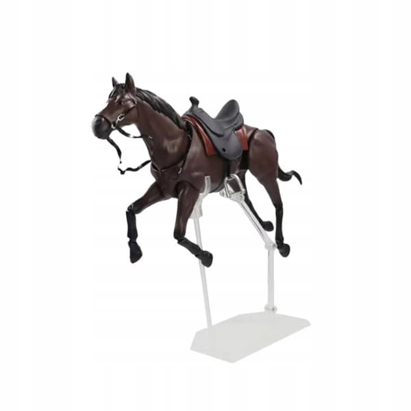 Pony figurine – Action figure model, poseable, home décor – brown