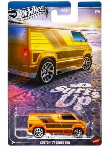 Custom '77 Dodge Van 1/64 SURF'S UP HW SILVER SERIES JCB66