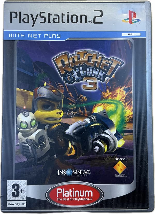 RATCHET & CLANK 3 – PS2 disc, in very good condition, Polish version