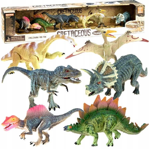Dinosaur set: PAINTED DINOSAURS, 6-piece set, 5905258513287