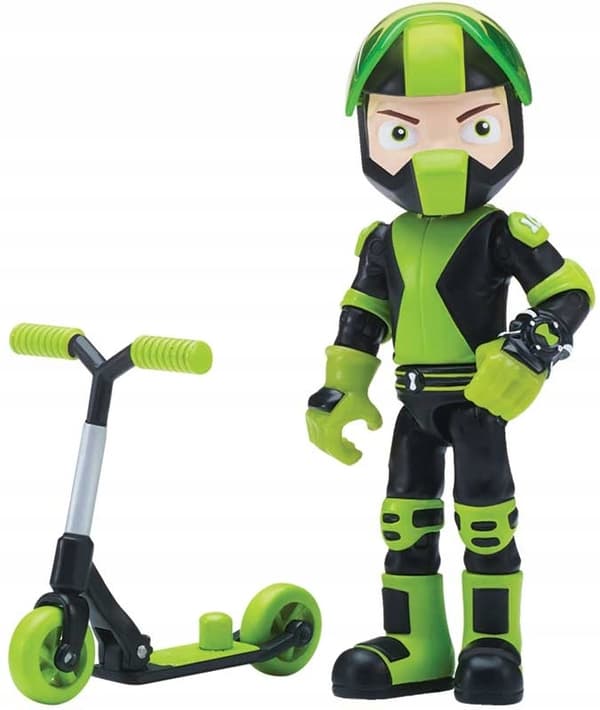 BEN 10 RUSTBUGGY FIGURINE WITH ALIEN SCOOTER