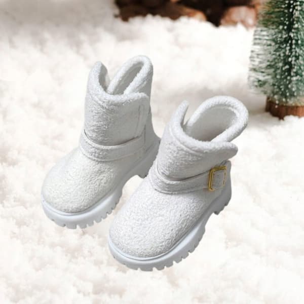 1/4 scale snow boots for female action figures – white boots
