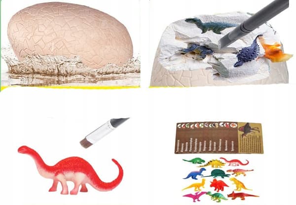 Dinosaur Egg Fossils Mine Archaeologist Excavation Site XXL Set
