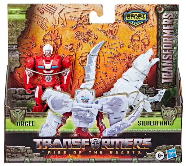 2 TRANSFORMERS BEAST ALLIANCE figures: ARCEE & SILVERFANG F4618