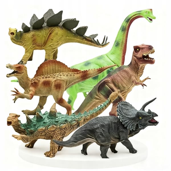 6-PIECE DINOSAUR FIGURES. DINOSAURS SET FOR CHILDREN. T-REX DINOSAUR