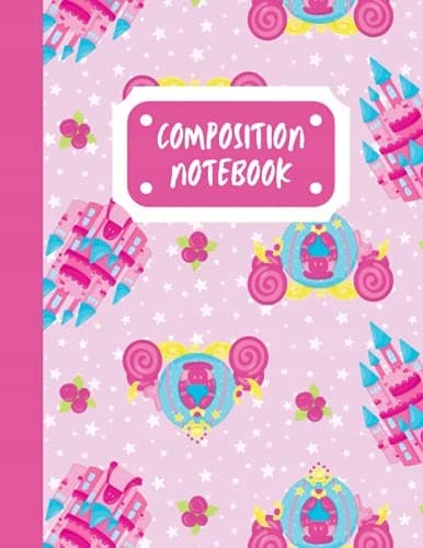 Back to School Composition Notebook, College Ruled | Princess Castle Design