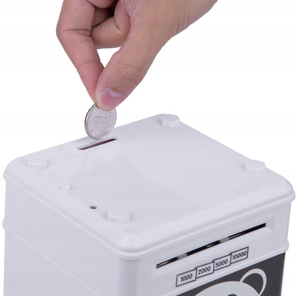 A small, charming coin box. Password lock. JS Security