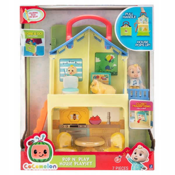 CoComelon Pop Play House: 2 Figures and 5 Accessories
