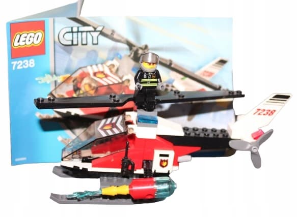 LEGO CITY TOWN 7238 Fire Helicopter SET INSTRUCTIONS