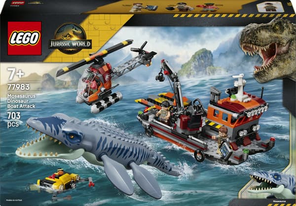 LEGO Jurassic World: Mosasaurus Attacks the Boat 77983