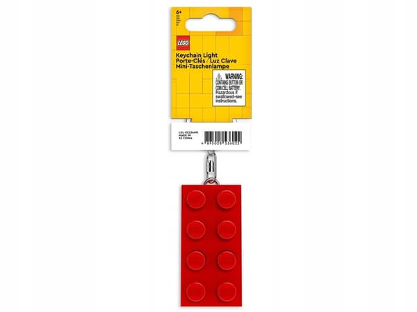 LEGO LED TORCH KEYRING – Red brick