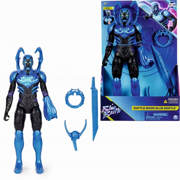 DC Blue Beetle Battle Mode 31cm Action Figure – Interactive, Lights and Sounds – Ages 4+