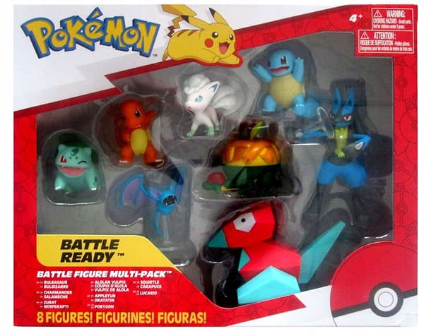 Pokémon Battle Ready Figure Set, 8 pieces, 5 cm