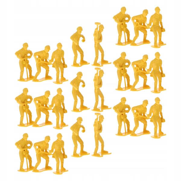 54 EDUCATIONAL FIGURINES OF WORKERS WITH TOOLS FOR CHILDREN