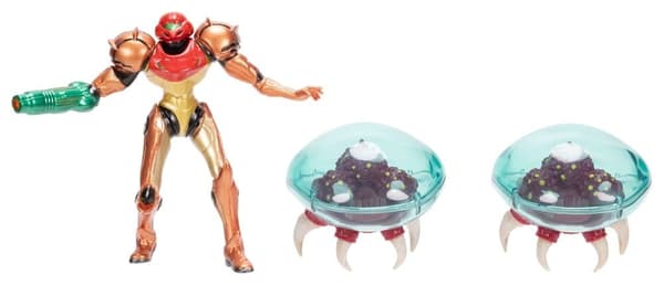 Metroid Samus Bounty Hunter Mini 3-Pack Figurine, 6 cm – Nintendo