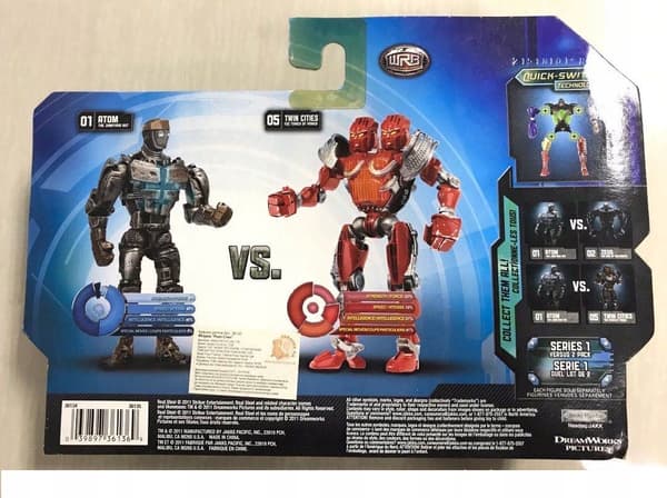 Real Steel Versus 2-pack: Atom vs Twin Cities by Jakks Pacific