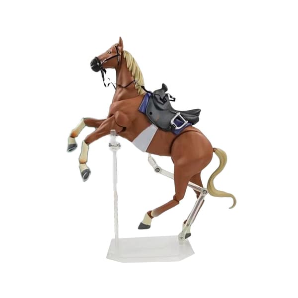 Pony figurine – Action figure model, poseable, home décor – Yellow