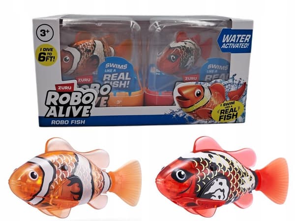 Robo Alive Fish Floating Fish Set, 2-pack – Nemo + Red 71160