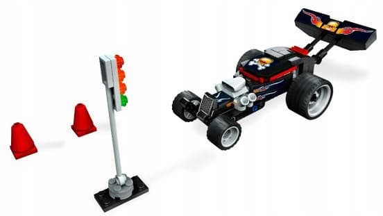 Second-hand LEGO Racers 8164 Extreme Wheelie, pull-back car