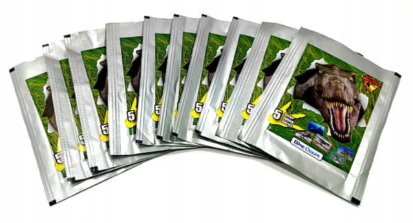 DINOSAUR STICKERS. BLUE OCEAN. 50 STICKERS / 10 PACKETS