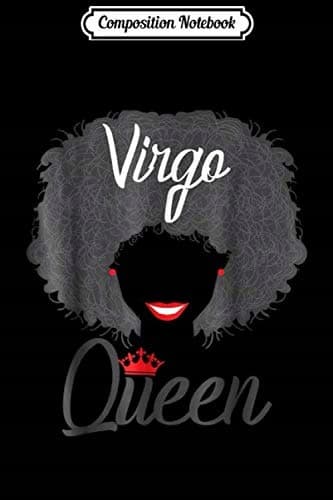 Composition Notebook: Virgo African Girls' Birthday Afro Gift Journal/Notebook