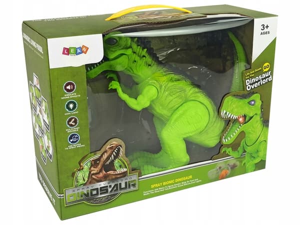 Leantoys Uszko interactive dinosaur projector with sounds. Packaging