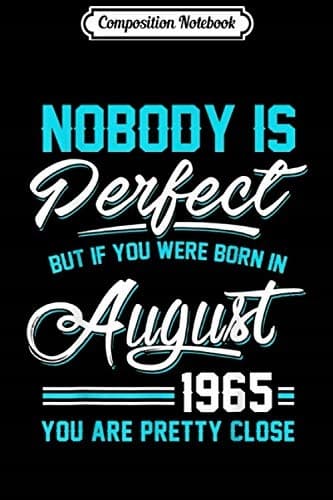 Composition Notebook: Nobody Is Perfect August 1965 Leo Virgo Journal/Noteb